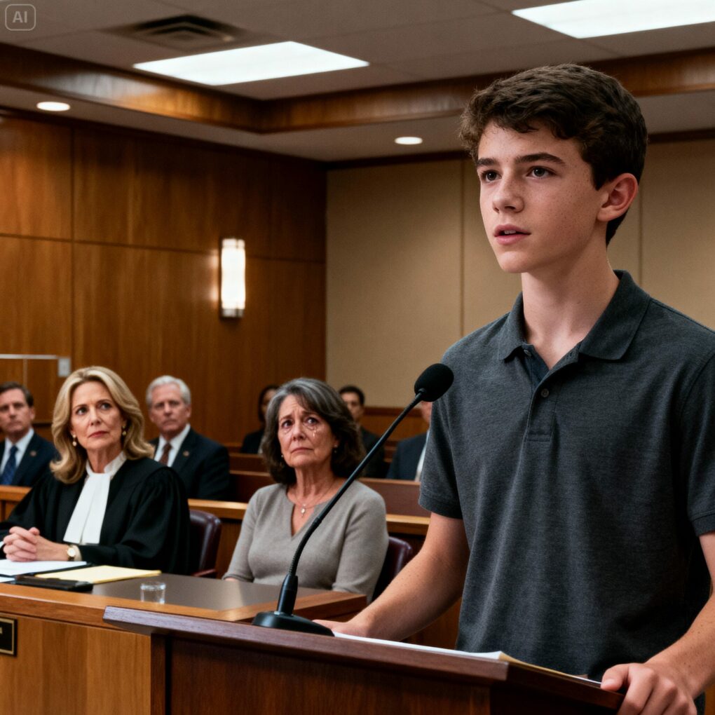 I found an abandoned baby in the hallway and raised him as my own. But when his biological mother, a millionaire, returned 17 years later, he said something in court that left everyone speechless.