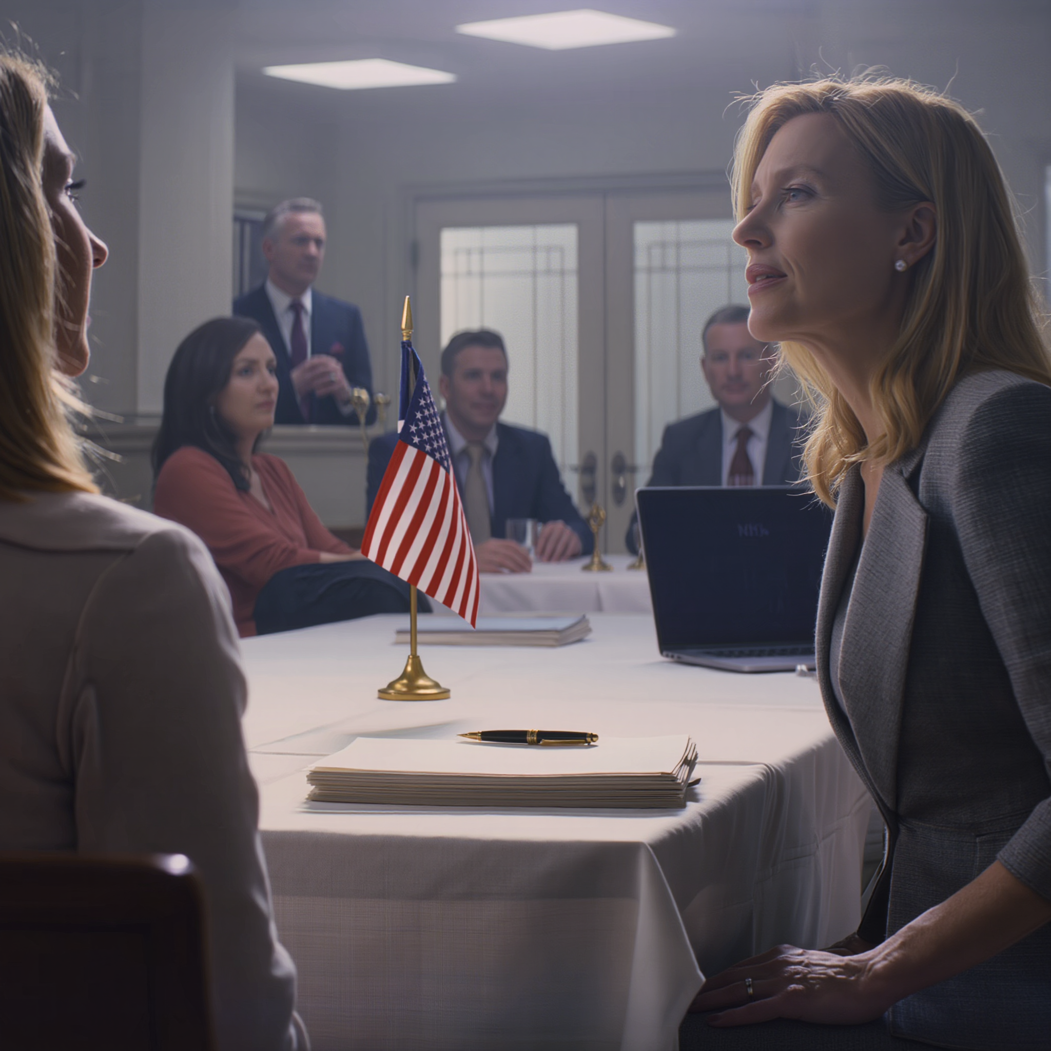 my mom tricked me into a “family meeting.” when i arrved, lawyers were already there, ready to force me to sign everything over. when i refused to hand over the inheritance, they threatened me. i just smiled and said, “one… two… three… four… five. you’re a lot of people.” then i added calmly: “funny thing is – i only brought one person too.”