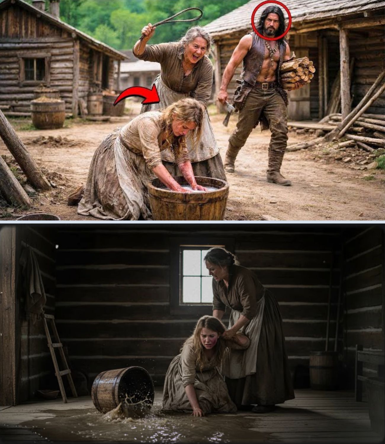 “Beaten daily by her own mother… until a man of few words from the mountains took her away…”