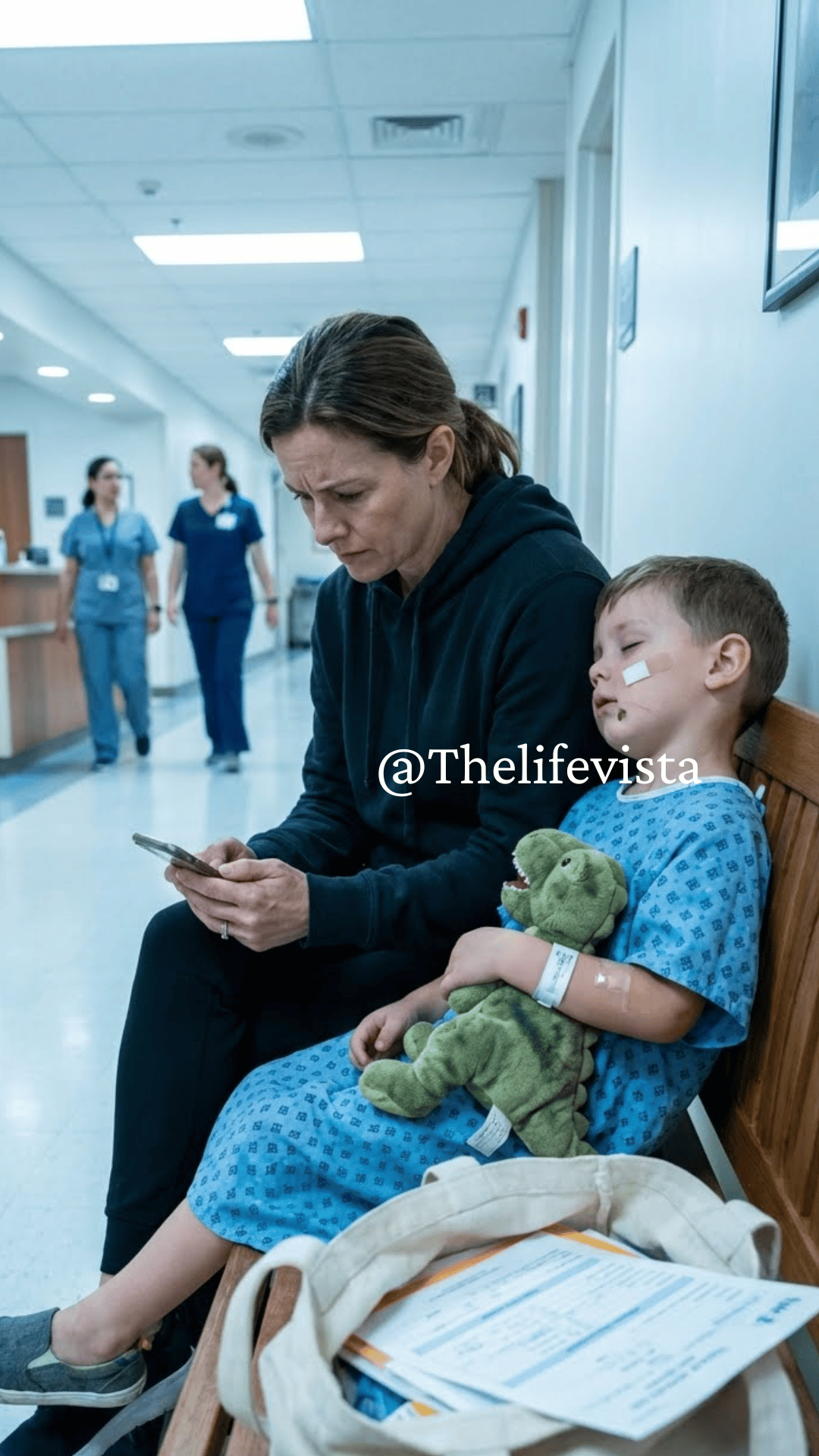 No one showed up for my son’s surgery—not even my own mother. I sat there alone, holding his hand, pretending it didn’t hurt. Three days later, she texted me asking for $10,000 to pay for my sister’s wedding dress. I replied with $1… and within days, everything they relied on began to collapse.