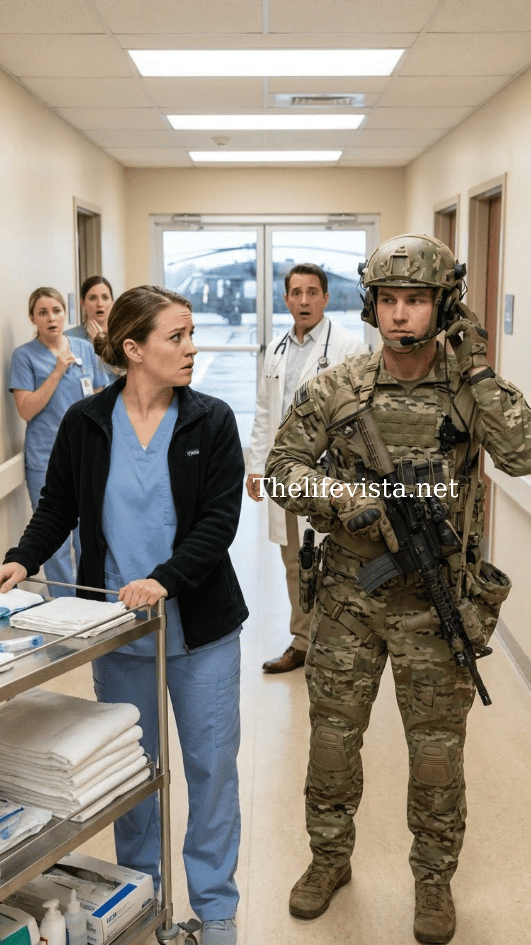 She was only the new nurse everyone overlooked—until a helicopter crew arrived asking for her, leaving the entire room stunned…