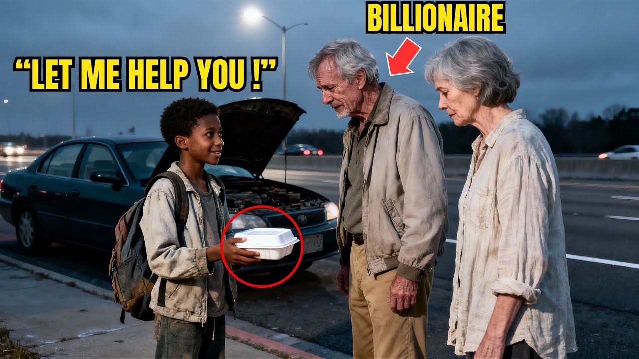 Black Boy Gives His Meal to Elderly Couple — Next Day a Stranger Knocks and His Life Changes Forever