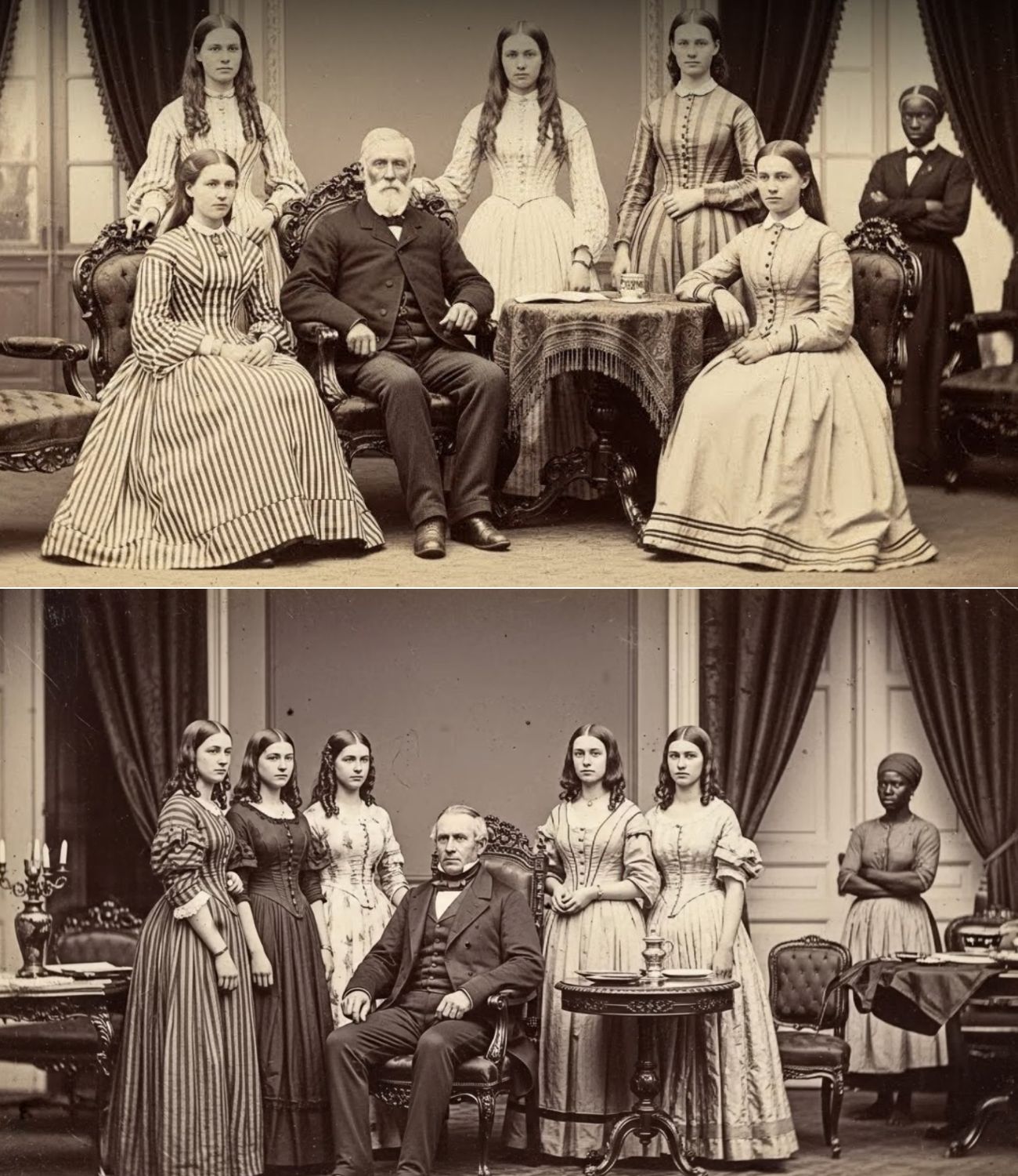 The Baron and the Dark Secret with His Daughters… Until a Housemaid…