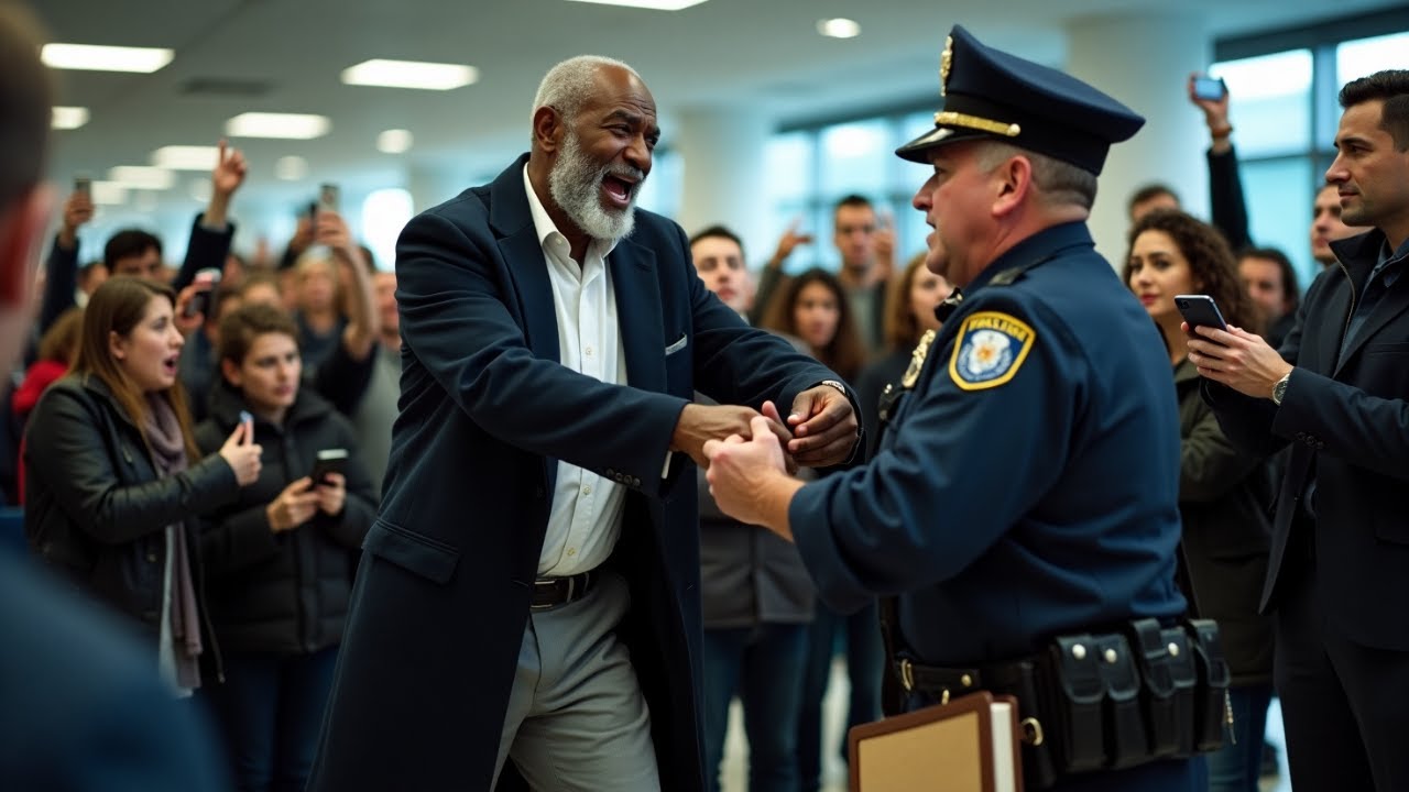 Racist Cop Handcuffs Black Man at Airport Gate—Seconds Later, He Regrets Everything