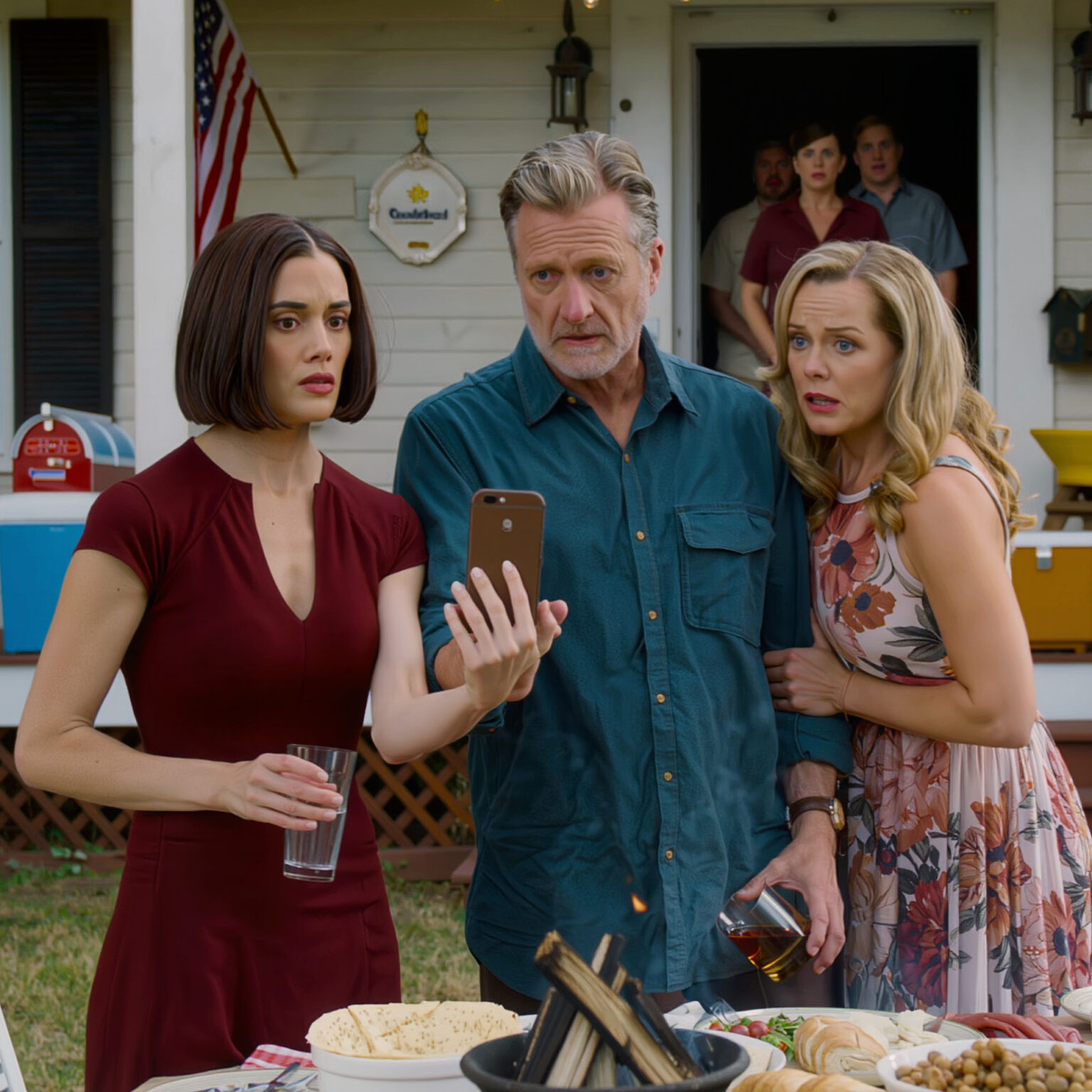 At the family reunion, my dad introduced his stepdaughter as “my real daughter” and told 40 relatives I was “the mistake from his first marriage.” Everyone laughed. I sipped my water, smiled, and said: “Since we’re introducing ourselves…” then pulled out my phone. His new wife’s face went completely pale.