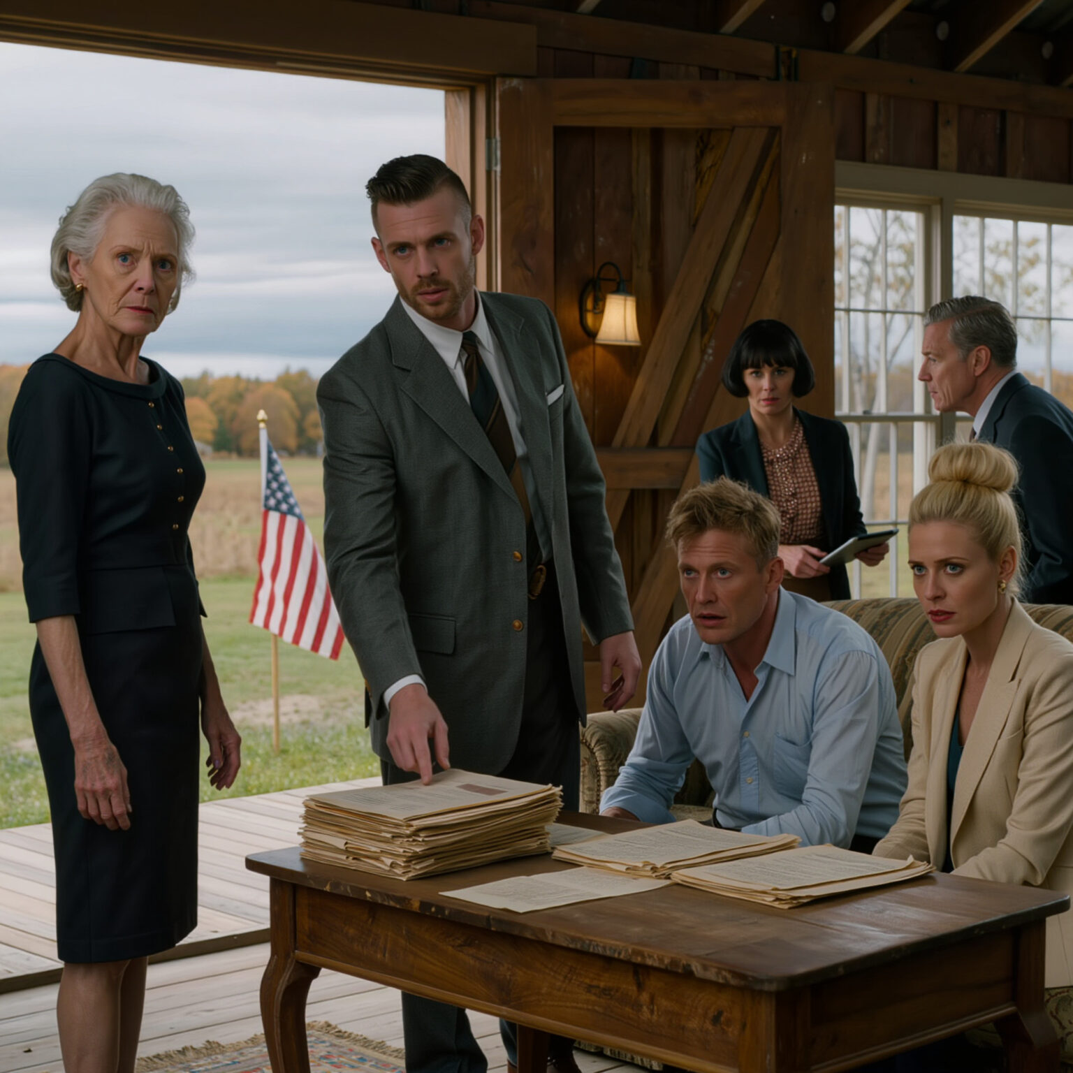 When I refused to sell my farm to fund their startup, my son told me I was “too old to understand dreams.” Days later, his wife invited me to a “truce meeting.” I walked in expecting peace—instead, I found a bank manager and a real estate broker waiting. They wanted my signature, my land, my legacy. I smiled, and said: “Oh, you thought I’d come alone?…”