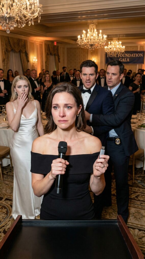 He strode into the party, gripped my shoulder, and laughed, “This is… the maid.” My blood turned to ice. Before I could breathe, he turned to her, voice dripping honey: “And this is my wife.” The room went dead—only the clink of glasses, sharp as knives. I swallowed the humiliation and smiled like the “help” he wanted. But in my pocket was the one thing that could ruin him… and tonight, I’d decide when to strike.