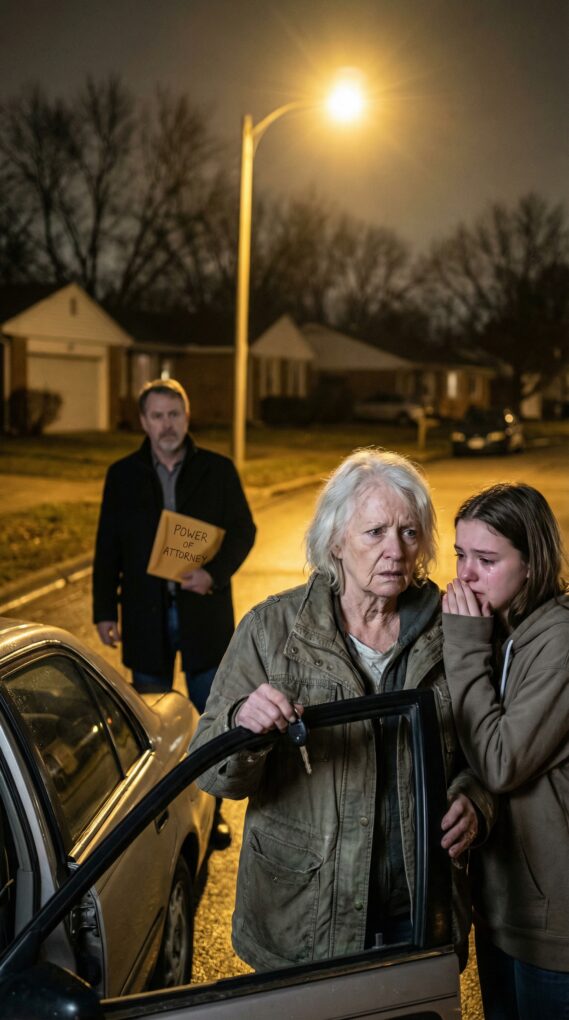 At my son’s birthday party, the music was loud, the candles were lit—then my granddaughter’s fingers clamped around my wrist. “Grandma,” she hissed, eyes wide, “you have to leave. Now.” I laughed—until I saw her shaking. “Why?” I whispered. She swallowed hard. “Trust me. Don’t look back.” I slipped out through the side door, heart hammering… and minutes later, I realized what my son was about to do.