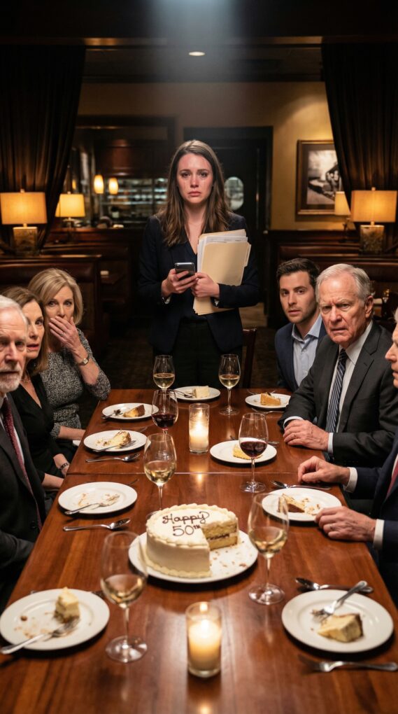 At my parents’ anniversary dinner, Mom raised her glass and beamed: “Next week, we’re all going to Hawaii—another big family party!” Everyone cheered. I forced a smile and asked, “What time do we leave?” Dad’s face went cold. “You don’t need to know. You’re not part of us. You stay behind and watch all the kids.” The room went silent. I stood up and said, “Then hear me—because what I’m about to do changes everything…”