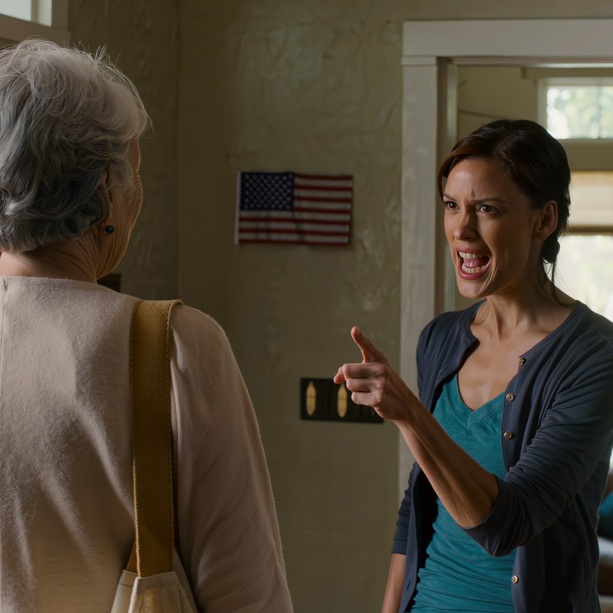 The moment I stepped into the house in my name, my daughter-in-law pointed straight at me and screamed: “What is this witch doing here? Get out of my house now!” I silently slipped my bag off my shoulder, walked right in, and replied: “This house is mine, not a place where you get to kick people out whenever you feel like it,” then I pointed to the door. My son just stood there. What I did next, neither of them will forget.