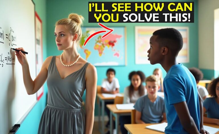 Teacher Told Black Student to Solve Higher Grade Math Problem as a Joke—What Happened Next …