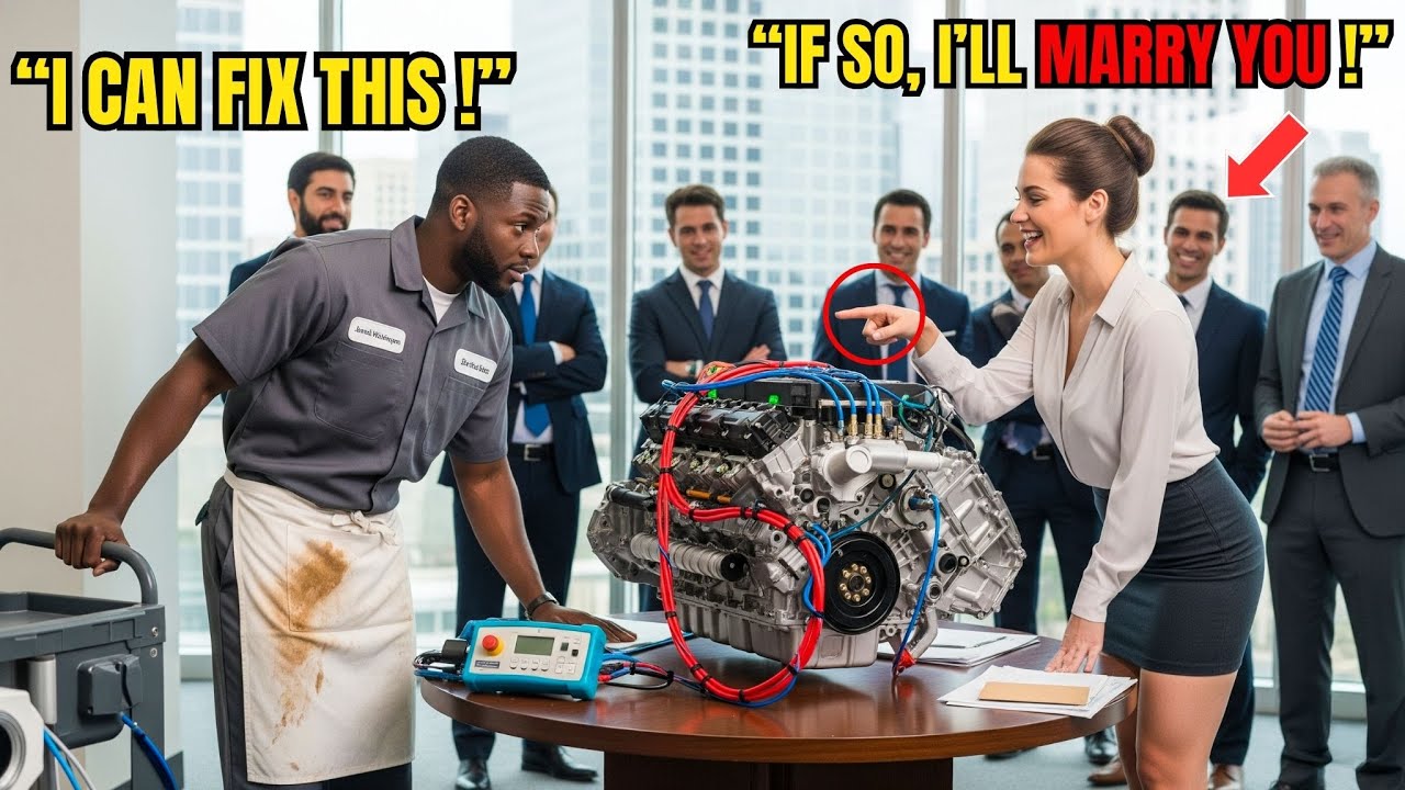 Female CEO Mocked a Black Mechanic: “Fix This Engine and I’ll Marry You” — Then He Did