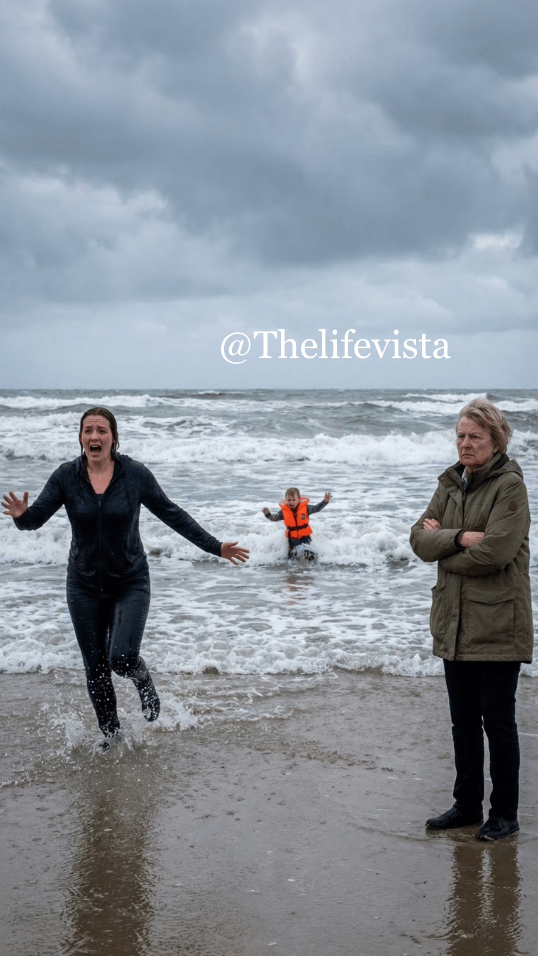 The sea was peaceful—until I noticed my son was no longer next to me. “You let him go by himself?” I yelled, but my sister only shrugged and said, “He’s seven. He needs to learn.” Then I spotted him—a tiny figure struggling against the current, his voice breaking as he cried, “Mom!” I plunged into the water, my anger burning even stronger than my fear. When I pulled him back to shore, shaking in my arms, one thing became painfully clear: this family would soon pay for what they’d done.