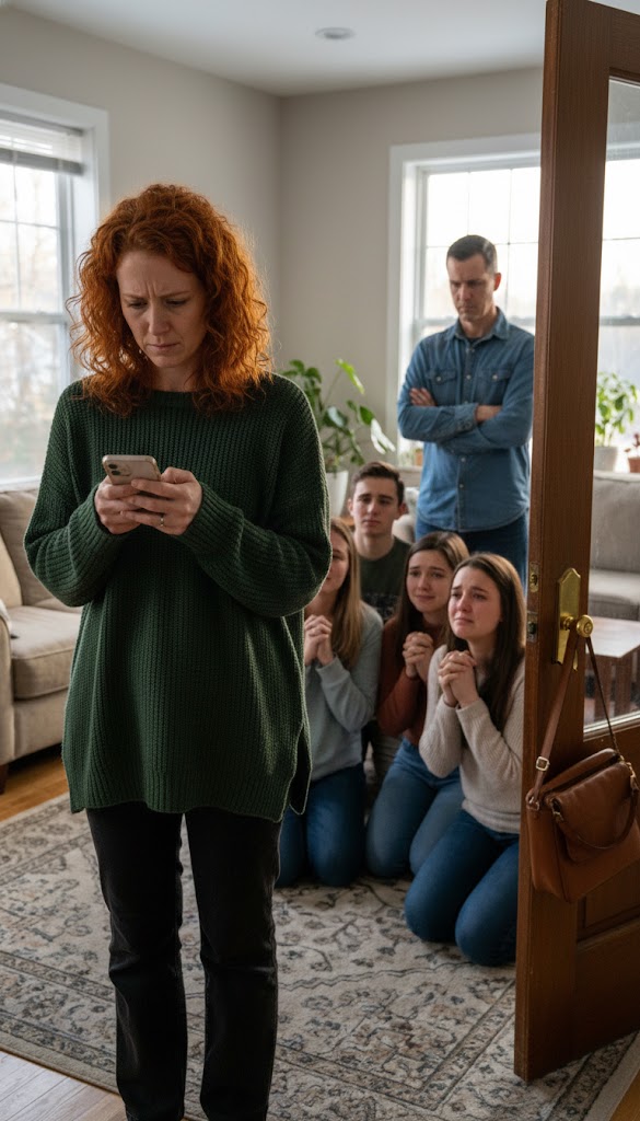 The police said my husband caused the accident and ran. His family dropped to their knees, begging me to take the blame. I was already driving to turn myself in when a message lit up my phone: Stop the car. Check the yard camera…