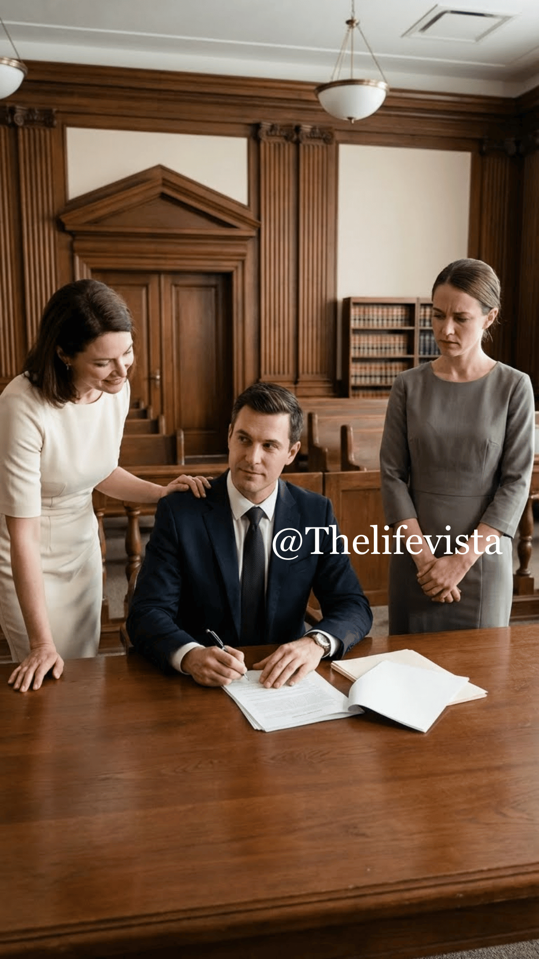I watched my husband sign the divorce papers and murmur to his mistress, “It’s done. She has nothing.” I smiled and leaned in. “You’re right,” I said quietly. “I have nothing… except the truth you’re about to wish you’d never buried.” He laughed—right up until the courtroom doors flew open. In that instant, everything reversed, and their triumph curdled into fear.