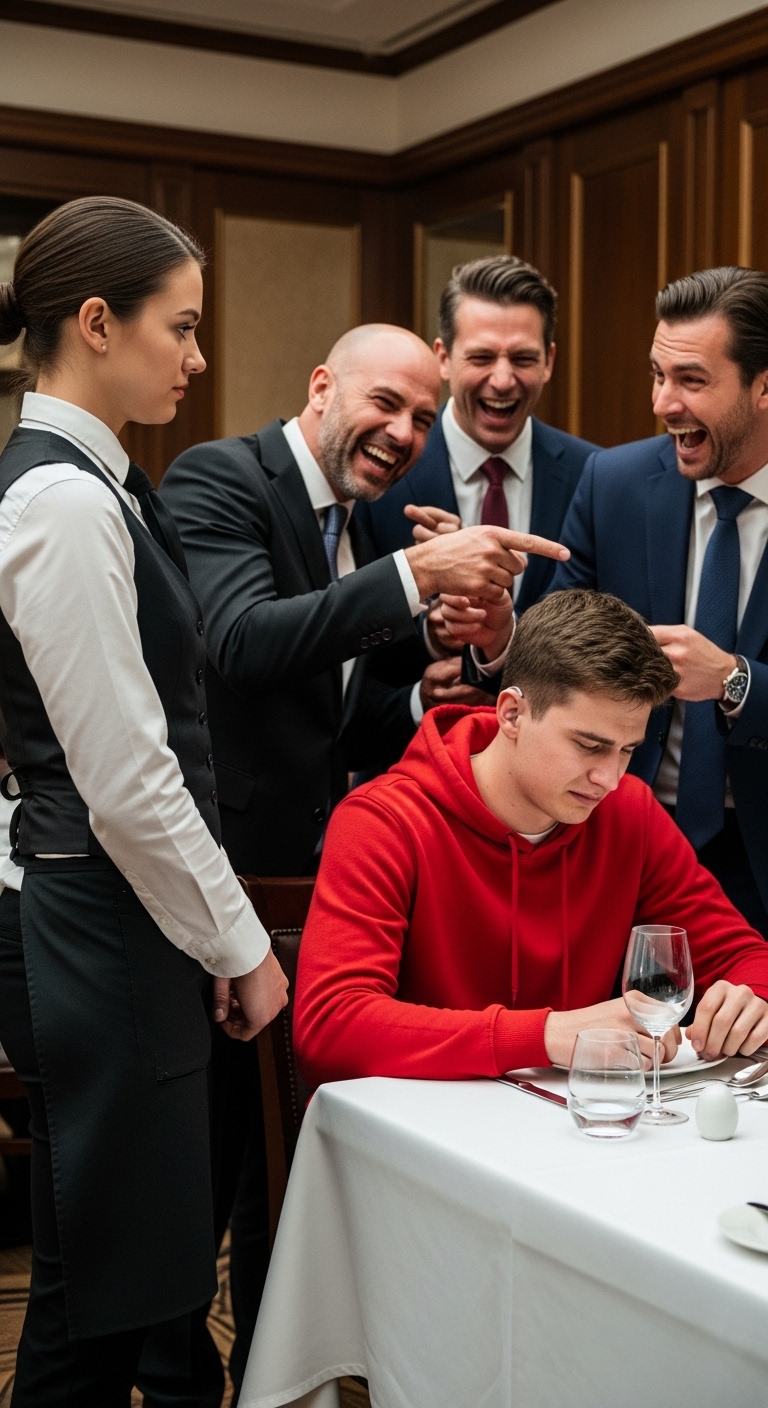 “SPEAK TO MY DEAF SON!” THE ARROGANT BILLIONAIRE MOCKED… BUT THE WAITRESS PUT HIM IN HIS PLACE…