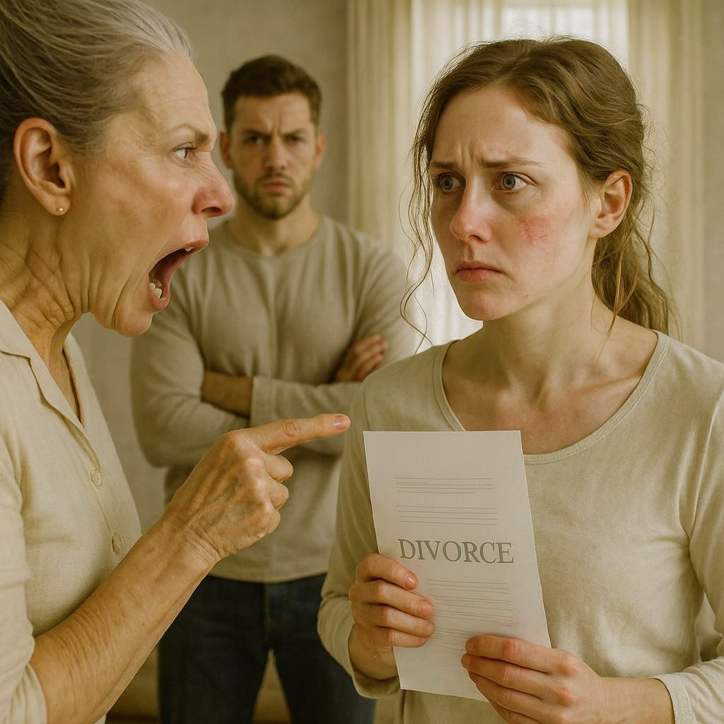 Als mein Mann mich schlug, nur weil ich wegen 40 °C Fieber nicht kochen konnte, unterschrieb ich die Scheidungspapiere. Meine Schwiegermutter schrie, ich würde auf der Straße enden und um Essen betteln – doch meine einzige Antwort ließ sie sprachlos zurück.