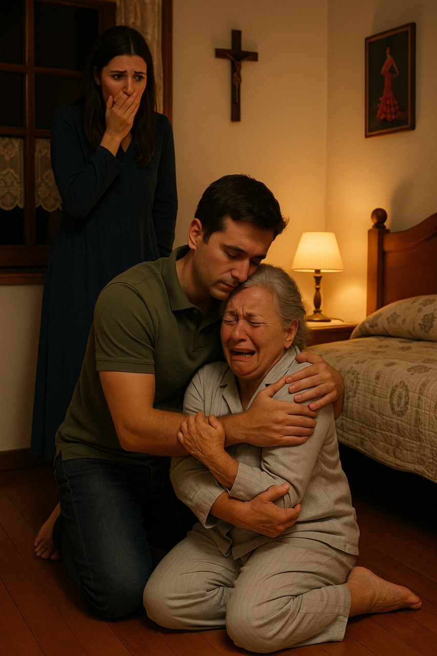 Seit einem Jahr verheiratet, schlief ihr Mann jede Nacht im Zimmer seiner Mutter. Eines Nachts konnte sie der Neugier nicht widerstehen und spähte hinein… und entdeckte eine schockierende Wahrheit.