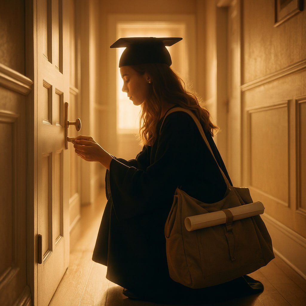 Zu meinem Abschluss kam niemand. Einige Tage später schrieb mir meine Mutter: „Ich brauche 2.100 Dollar für den Sweet-16-Geburtstag deiner Schwester.“ Ich überwies einen einzigen Dollar mit dem Kommentar „Alles Gute“. Danach ließ ich das Schloss austauschen. Kurz darauf stand die Polizei vor meiner Tür.