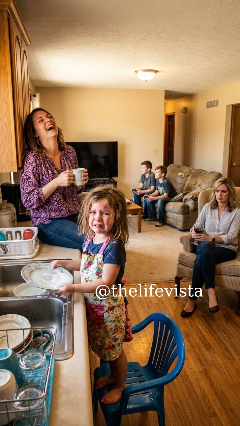 I left my daughter with family for one weekend. When I returned, she was sobbing at the sink. My mother laughed. “She’s a maid now.” I didn’t argue. I didn’t explain. I turned around and walked out.