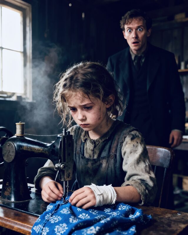 Ein Millionär kam, um die Miete einzutreiben – doch dann fand er ein zehnjähriges Mädchen, das nähte, um zu überleben, und entdeckte die Wahrheit, die ihre Familie verborgen hielt