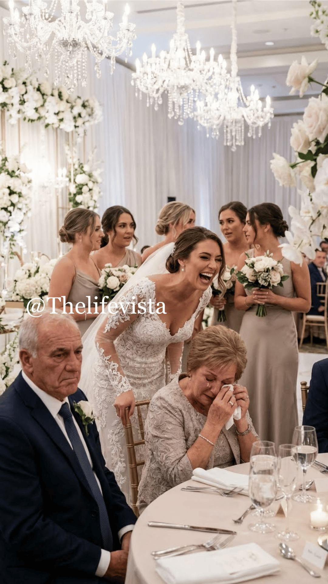 At their extravagant wedding, my brother’s bride scoffed, “A family as poor as yours stains our reputation.” My father suddenly burst out laughing, rose from his seat, and calmly walked away. Moments later, the truth she’d ridiculed came to light—and every trace of color drained from her face.