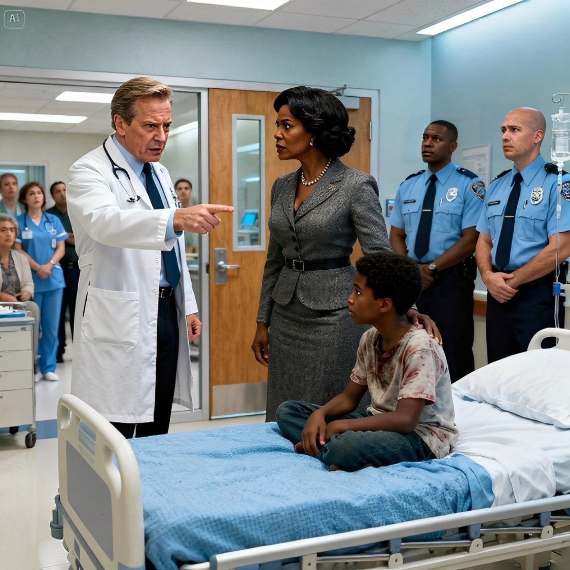 Eine rassistische Ärztin verweigerte die Behandlung des Sohnes eines schwarzen CEOs und spottete: „Dieses Elite-Krankenhaus ist nicht für arme Schwarze“, bevor sie Sicherheitskräfte rief, um sie hinauszubringen. Doch nur wenige Stunden später brachte die Wahrheit über ihre wahre Identität das gesamte Krankenhaus in Schock.