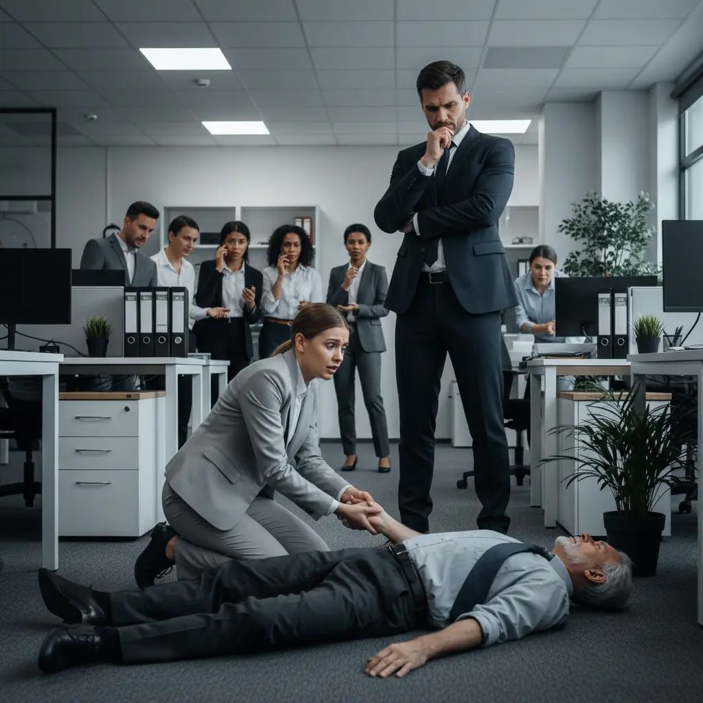 Fast hätte ich meinen Job verloren, weil ich einem gestürzten alten Mann geholfen habe – doch dann betrat der CEO den Raum und nannte ihn ‚Papa‘!