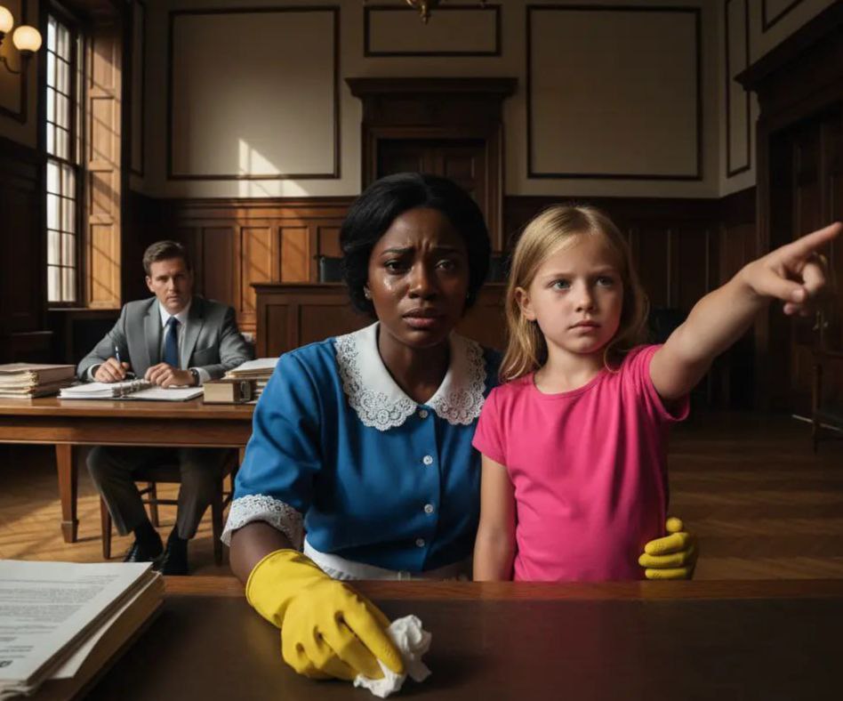 Milliardär beschuldigt seine schwarze Haushälterin, seine Tochter misshandelt zu haben – doch die Worte des Mädchens erschüttern das Gericht…