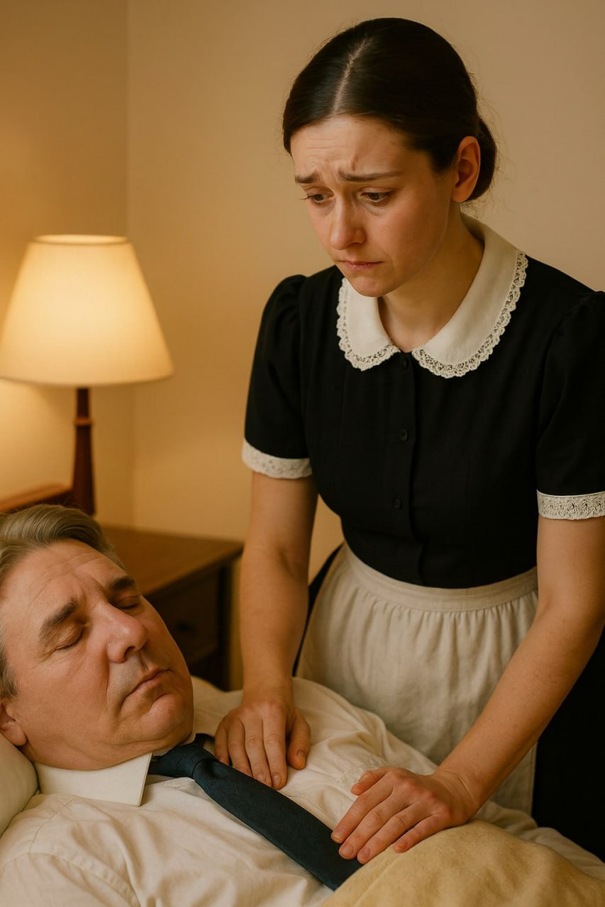 Der Millionär tat so, als schlafe er, um seine schüchterne Haushälterin auf die Probe zu stellen – doch als er die Augen öffnete und sah, was sie tat, blieb ihm das Herz stehen… und diese stille Nacht veränderte sein Leben für immer.