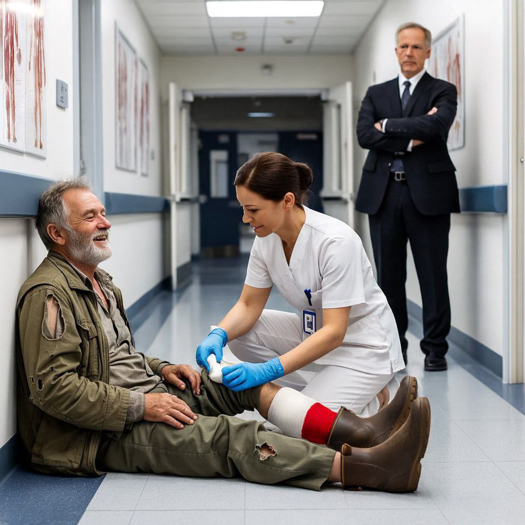 „Eine Krankenschwester wurde suspendiert, weil sie einen obdachlosen Veteranen ohne Versicherung behandelte – dann betrat ein Vier-Sterne-General das Krankenhaus und enthüllte eine Wahrheit, die das gesamte Haus erschütterte…“