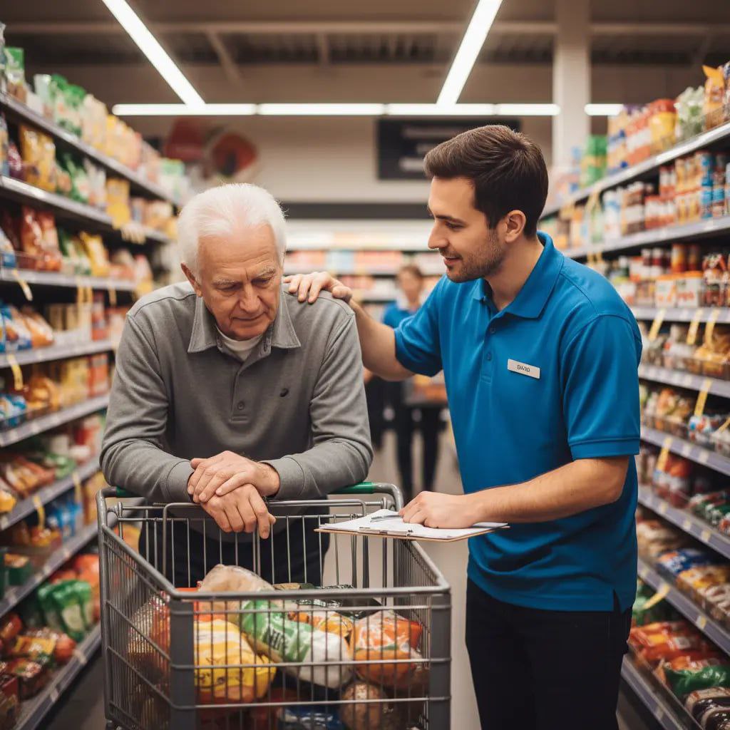 Ich verkleidete mich als Obdachloser und betrat einen riesigen Supermarkt, um meinen Erben auszuwählen