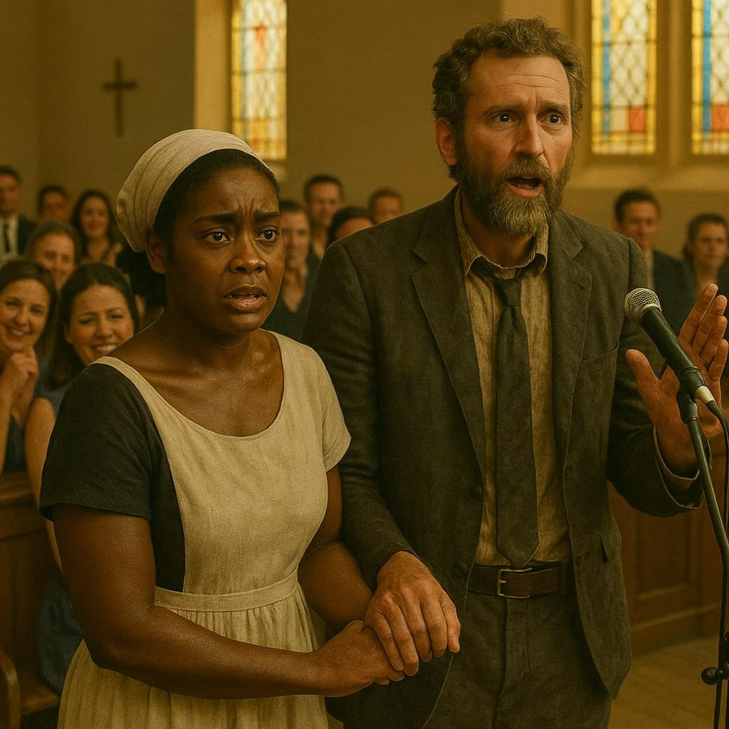 Schwarze Nanny heiratet obdachlosen Mann – Gäste lachen bei der Hochzeit, bis er ans Mikrofon tritt und Folgendes sagt