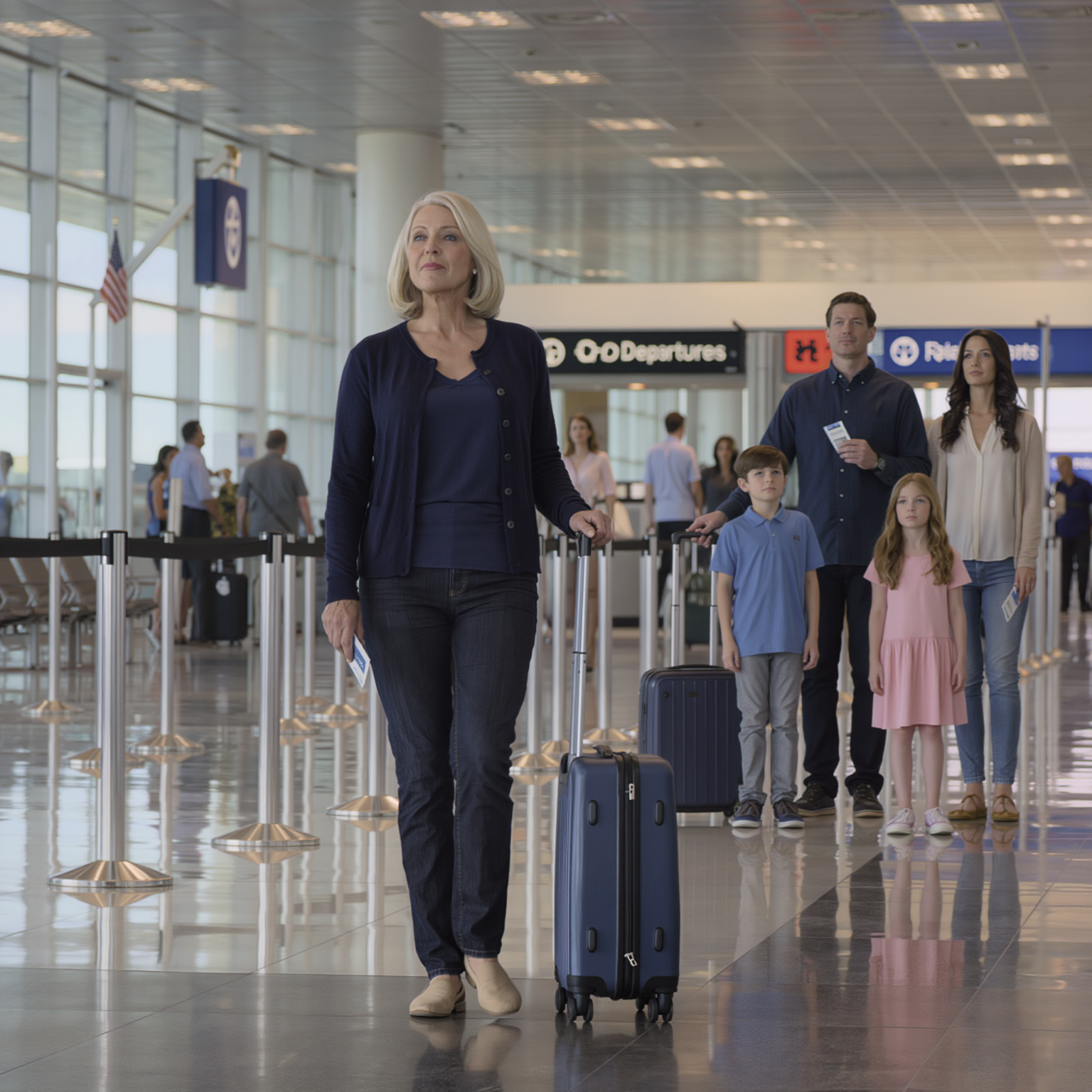 I bought plane tickets for the whole family, but at the airport my daughter-in-law gently told me they had given my seat to her own mother because the kids feel ‘closer to her,’ and my son quietly agreed. I froze for a moment, then smiled and walked away without raising my voice. One minute later, after I’d calmed myself, I changed the entire $47,000 Hawaii vacation with a single polite phone call and quietly rearranged my $5.8 million estate in a way no one expected.