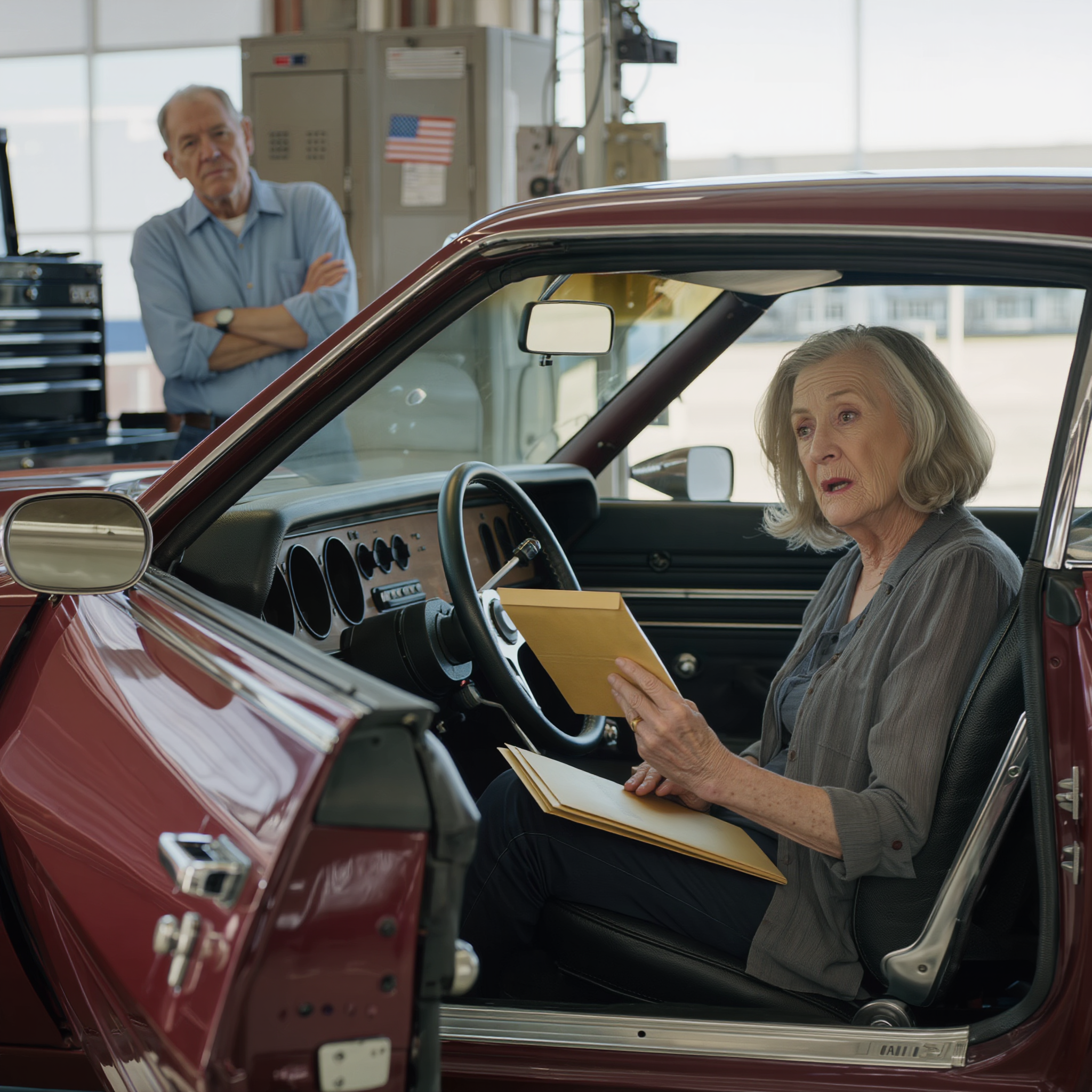 „Eladtam az autót, a feleségemnek pénzre van szüksége, hogy elmehessen Párizsba, anya, ne nehezítsd meg a dolgunkat” – mondta a fiam, ránézni sem mert az olajfoltra, ahol a férjem autója 20 évig állt. Azt hittem, elpattant az utolsó szál is, ami hozzá kötött, egészen addig, amíg egy férfi, aki a férjem közeli barátjának állította magát, fel nem hívott, és azt mondta: „Carol asszony, az az autó nem csak egy autó… a férje előre kitervelte mindezt.”