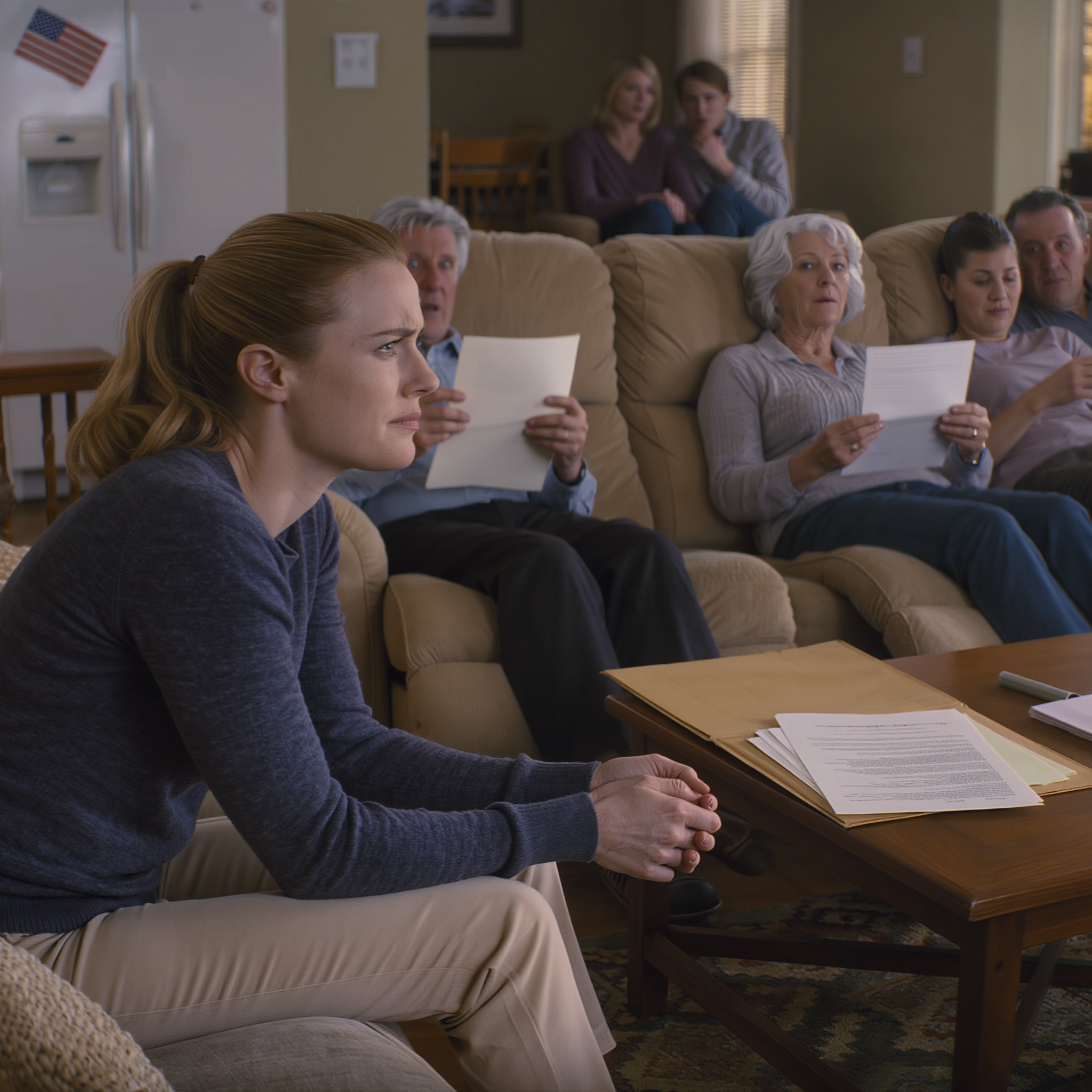 Anyám egyenesen a szemembe nézett: „A húgod családja mindig is az első lesz, te pedig mindig az utolsó.” Apám bólintott, mintha ez lenne a világ legnyilvánvalóbb dolga. Én csak annyit feleltem: „Rendben, akkor jó.” Aztán halkan elosztottam a pénzem, elosztottam a terveimet… egészen addig a napig, amíg az egész család egy halom bankjegyet szorongatott, bekopogott, hogy vállaljam a tartozást, és olyan választ kaptam, amitől az egész nappali lefagyott.