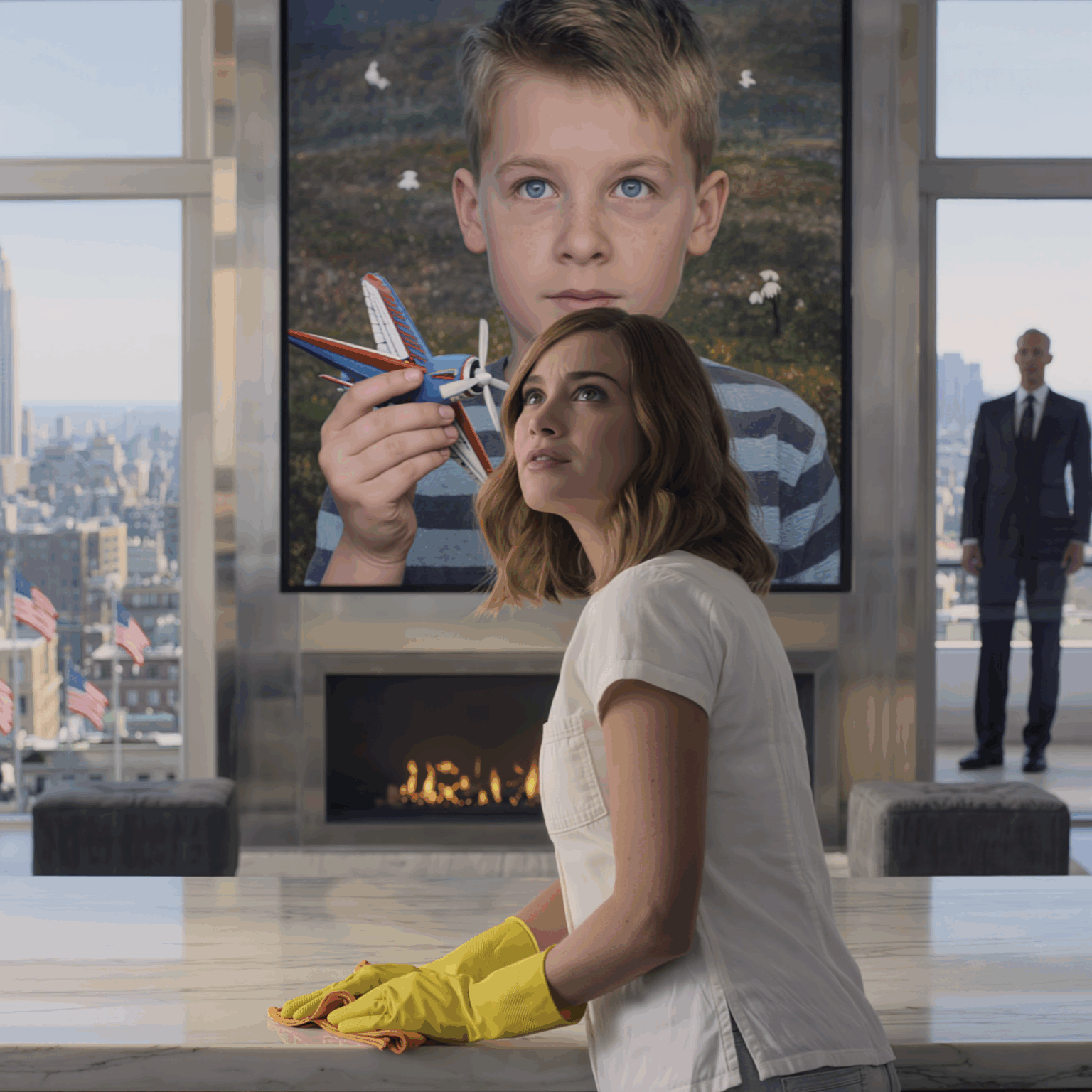 ‘Sir, that boy lives with me,’ I said loudly when I saw the portrait in the mansion. I work as a cleaner in New York. I know him!