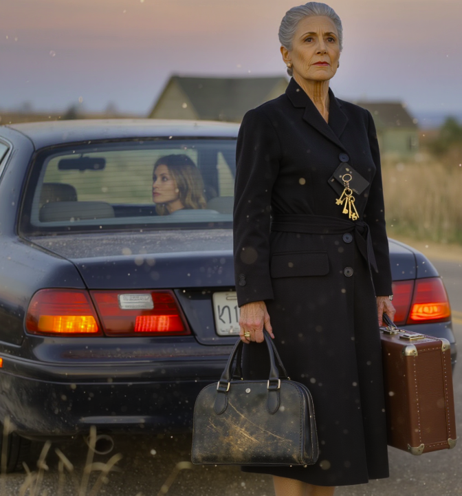 After my husband’s funeral, my daughter drove me down a dusty country road and said, ‘Mom, get out here. The house and the business are mine now.’ I stood in the dust, clutching my bag, as she drove away without looking back. No phone. No money. And that’s when I realized I wasn’t alone. I was free… but she had no idea what I had built before her father’s death.
