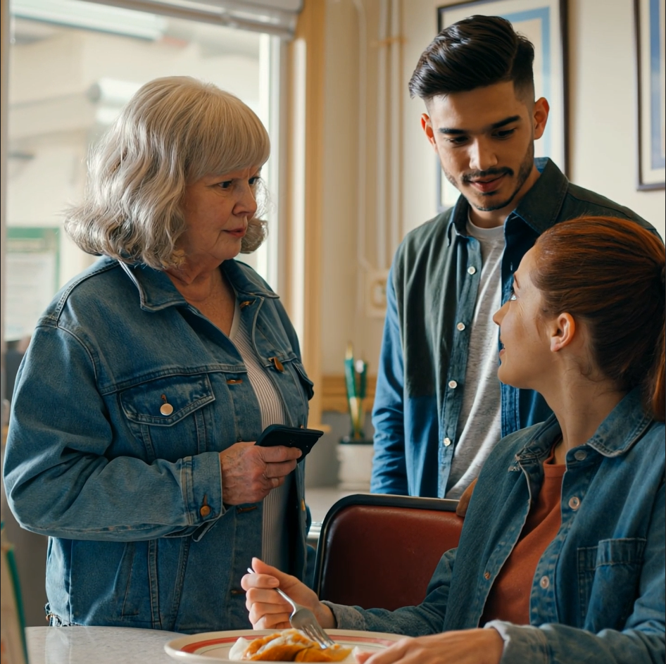I walked into the diner for lunch and heard my son’s laugh from the corner booth, bragging to his wife about how he tricked me into a $200,000 loan, so I walked up calmly and watched his face drain—because one word from me did it. And the part nobody believes is that I didn’t raise my voice once.