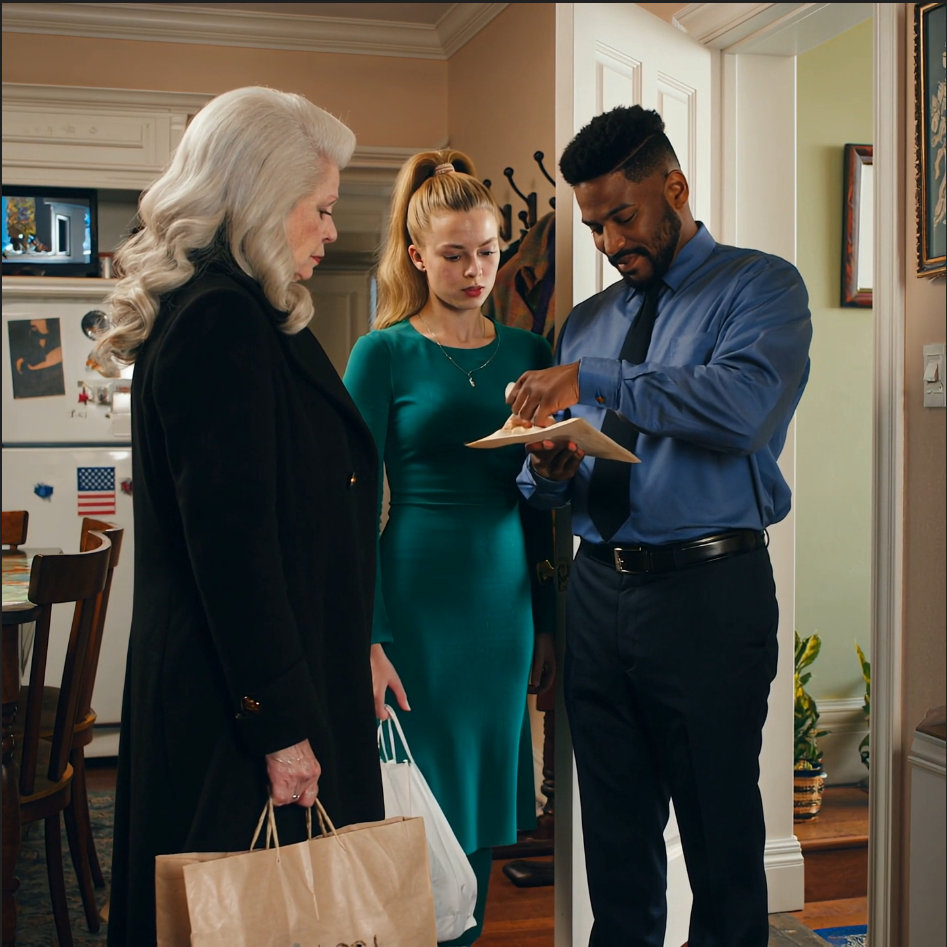 “She still doesn’t know I took all her money and sold her jewels!” My daughter’s voice slid through the half-open kitchen door like a victory lap. I froze in the hallway with grocery bags cutting into my fingers, because I’d come home early and they didn’t hear me.