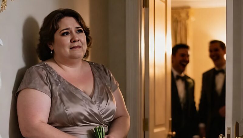 Ein paar Minuten vor der Hochzeit meiner Tochter hörte ich meinen Schwiegersohn zu seinen Freunden sagen: „Ich heirate diese fette Sau nur wegen ihres Geldes…“ Ich war schockiert und konnte nicht einfach tatenlos bleiben, also hier ist, was ich tat