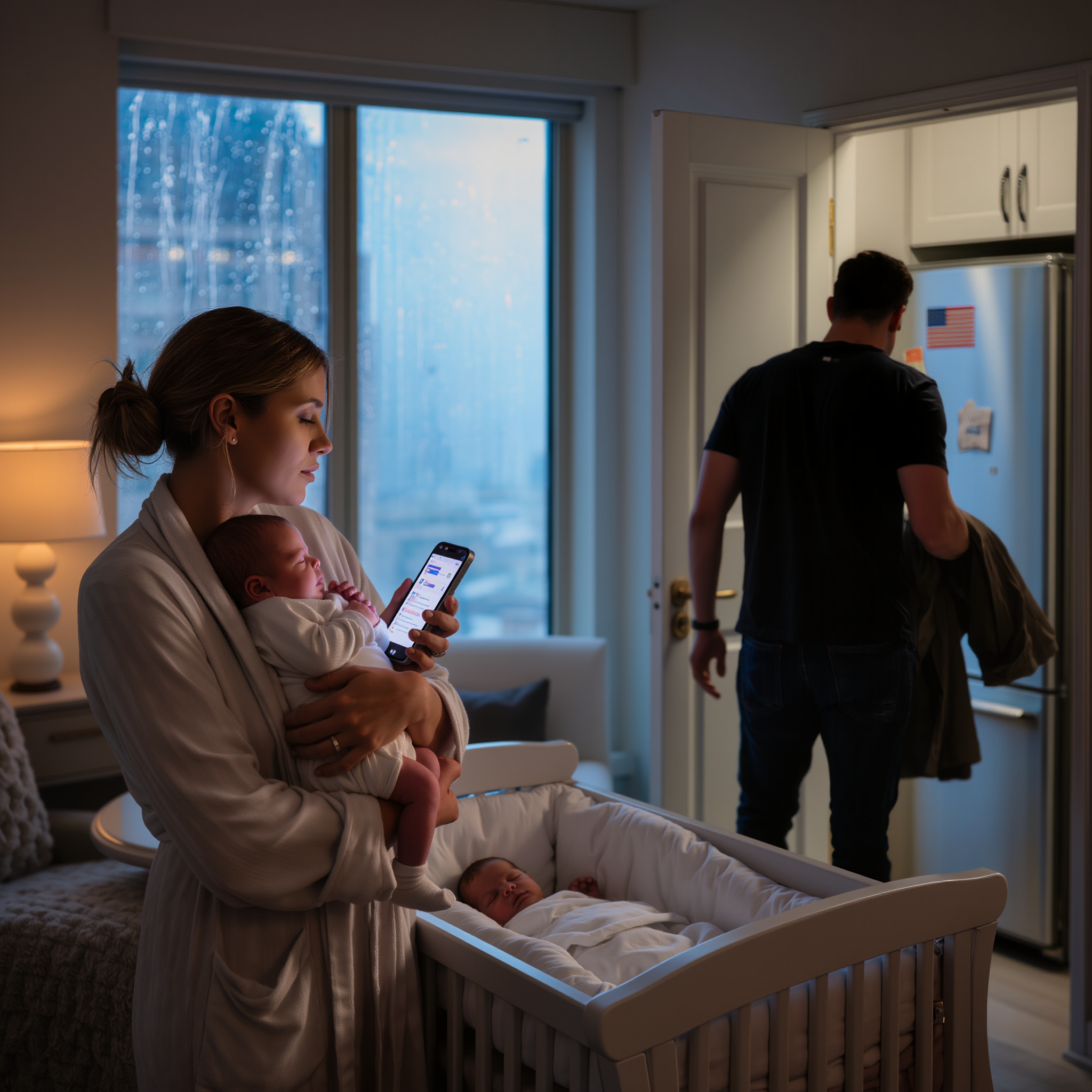 My husband walked out on me and our newborn twins because his wealthy mother ordered it. ‘She’s my mother I had no choice,’ he said, like obedience was an excuse. Months later, he turned on the evening news and went completely still, because the camera panned to me… and the reporter said one sentence that shattered his mother’s entire plan.