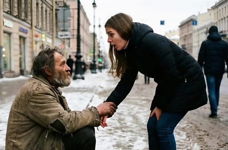 L’infermiera comprava ogni sera del cibo per il senzatetto, ma un giorno l’anziano le afferrò improvvisamente la mano e le disse: «Ragazza, mi hai dato da mangiare così tante volte, e perciò ti chiedo di non tornare a casa come al solito oggi, e domani mattina ti spiegherò tutto…»