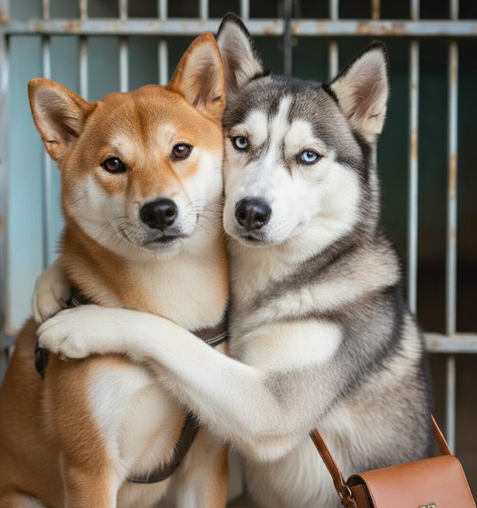 Due cani si abbracciarono quando capirono che sarebbero stati soppressi – quello che accadde dopo fu incredibile