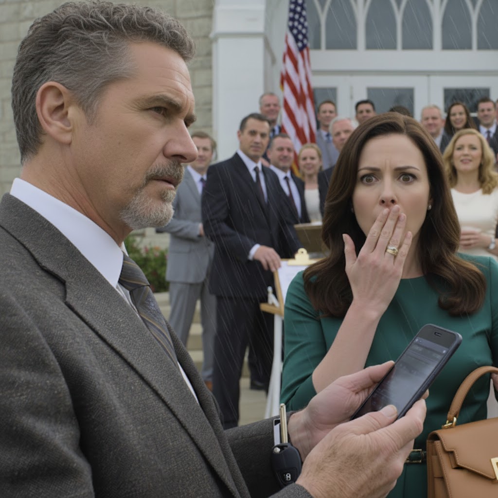 At my stepdaughter’s wedding, I hadn’t even stepped inside when my wife stopped me and whispered, “You’re not on the list.” 200 people turned. The organ kept playing. I just said, “It’s okay.” I went home, pulled out the “wedding” folder, saw my name somewhere else… and called my attorney. By the next morning, people were afraid of the name they tried to erase.