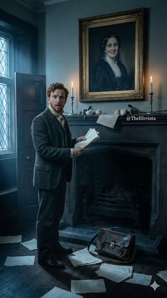 While Delivering a Package to a Grand Mansion, a Driver Freezes When He Sees a Portrait That Looks Exactly Like His Wife — A Dark Truth Is Revealed