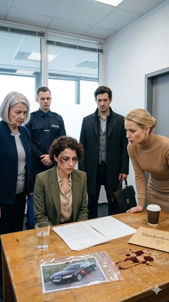 On the morning of the inheritance meeting, I discovered my dad’s flashlight tucked beneath my seat—and knew someone had messed with my car. At the will reading, my family sat there expecting my name to be erased. But before the attorney could finish, police officers walked in, and the scheme my sister had carefully set in motion began to unravel.