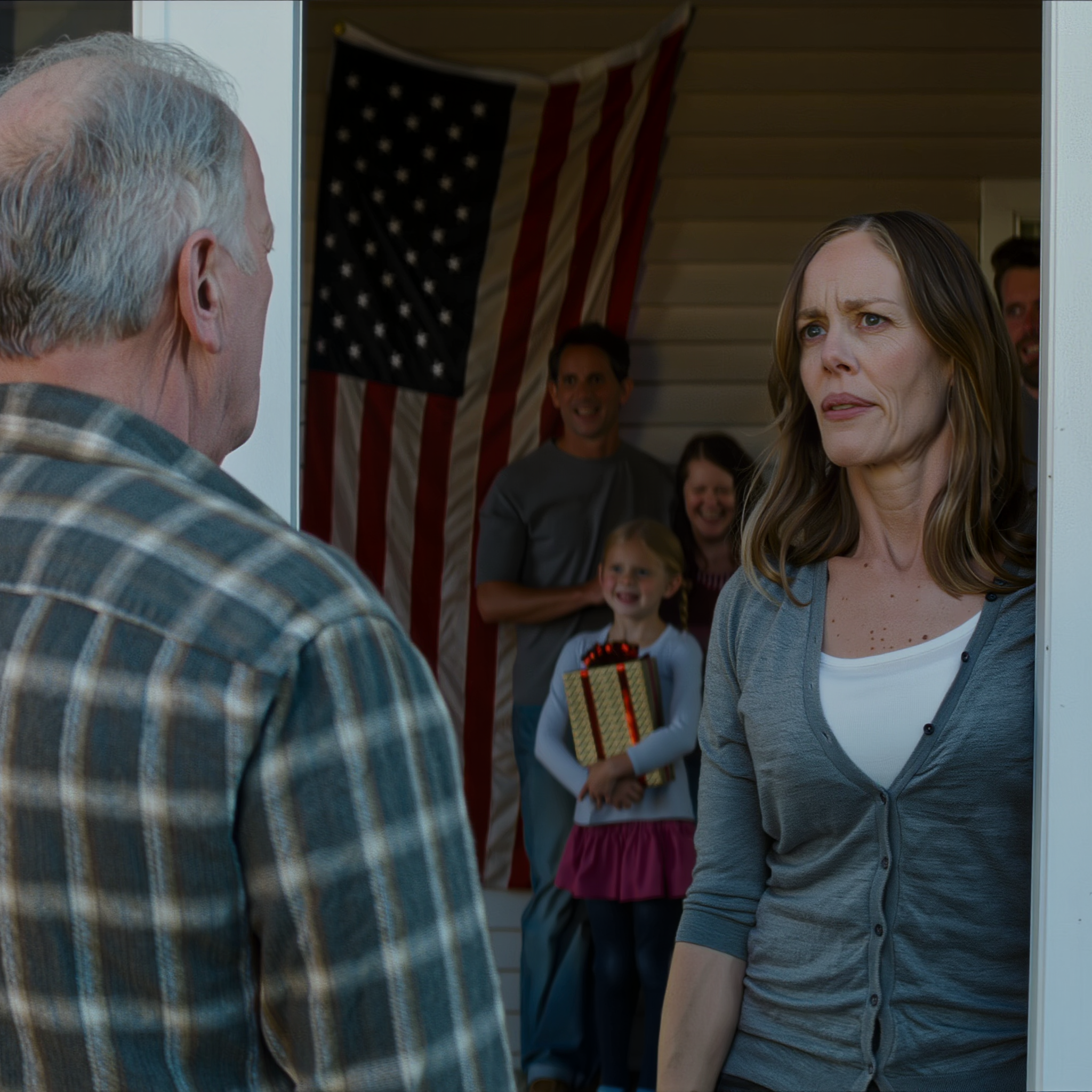 I had only stopped by my son’s house in Columbus to drop off a birthday gift for my granddaughter, but on the back porch, she pulled me close and whispered, “Grandpa, can you ask Mom to stop putting that stuff in my juice?” I took her straight to urgent care, and when the doctor read the results, the look on her face froze the entire afternoon…