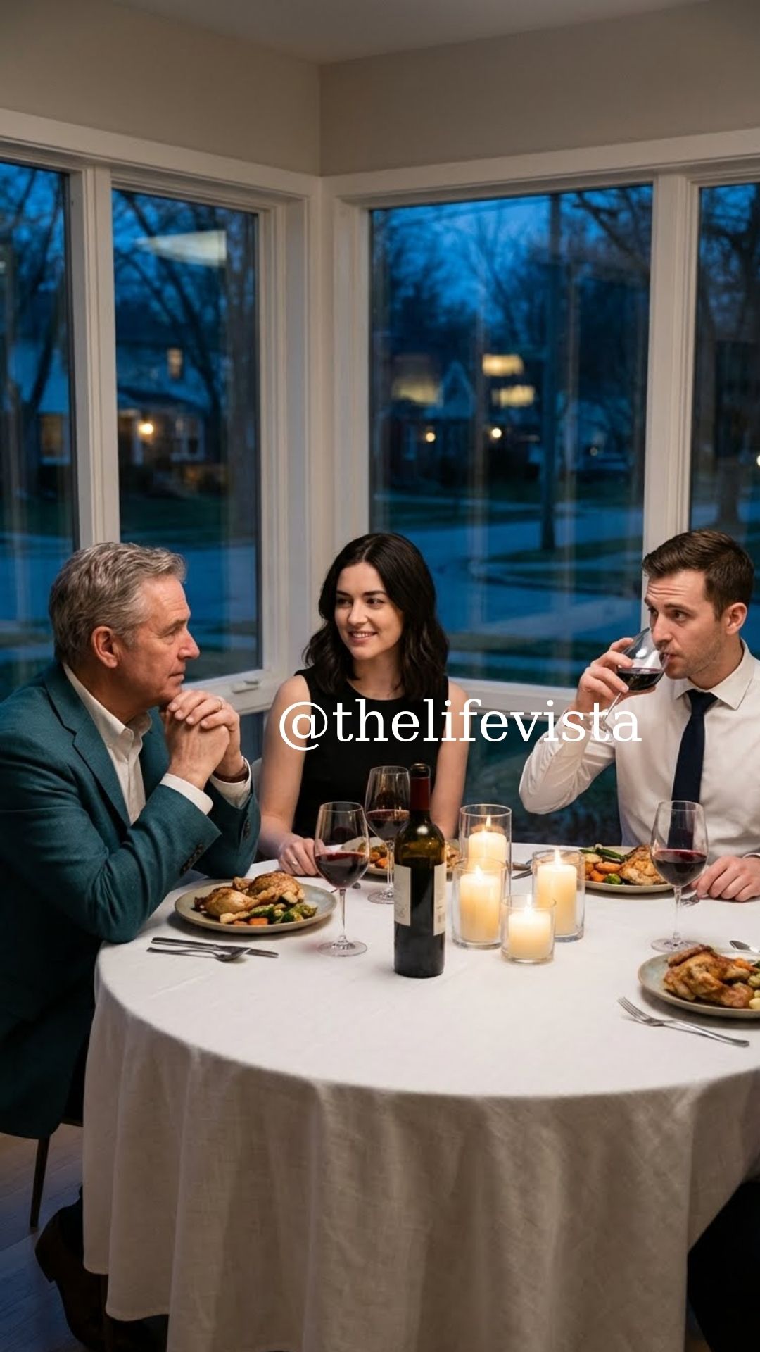 My husband got up from the table in the middle of a laugh and walked away. Worried, I followed him outside and found him standing alone in the yard, crying. “What’s wrong?” I asked, my heart racing. He looked at me, eyes red, and said quietly, “The man you hugged tonight… he isn’t your cousin. He’s the man who walked away before you were even born.”