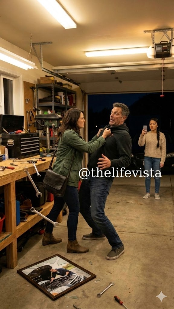 My husband spent 20 years restoring that car. When I found the garage empty, my son shrugged and said, “I sold it. My wife wanted Paris—get over it!” I was heartbroken… until the dealer called. “Ma’am,” he said urgently, “your husband left something inside the car… you need to come right away!”